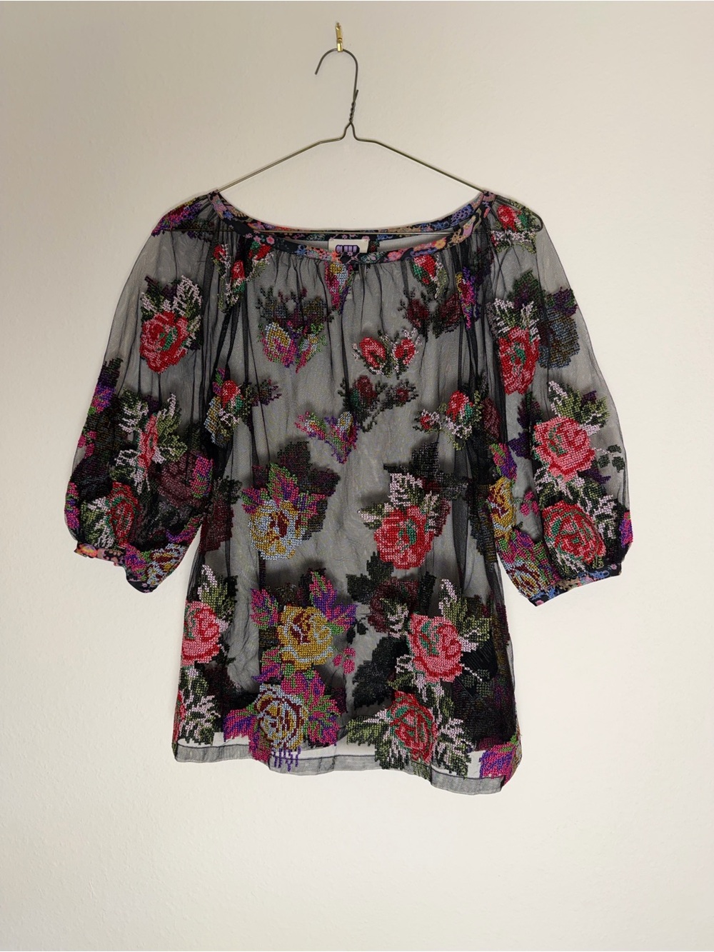 Anna Sui - Sheer Blouse - size Small